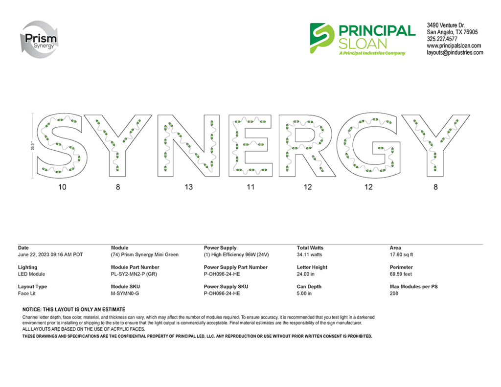 Principal Sloan Layout Services Example Layout cover image