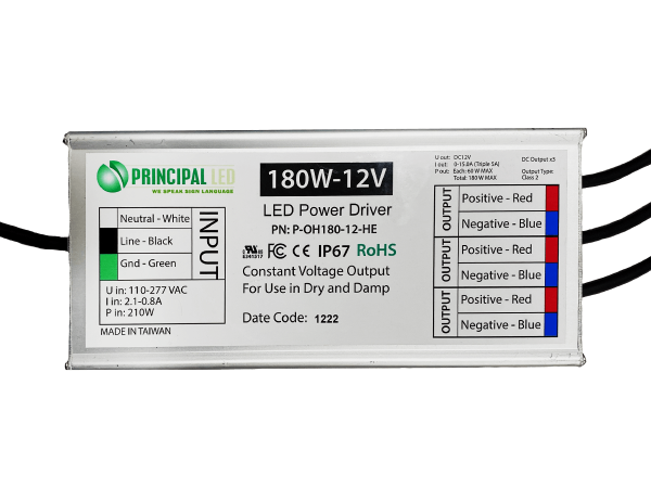 HE 180W 12VDC Power Supply