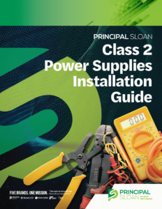 Principal Sloan Class 2 Power Supplies Install Guide cover image