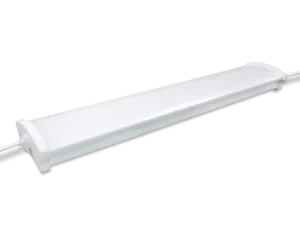 White HighLINER 3 linear LED lighting module with connecting wires.