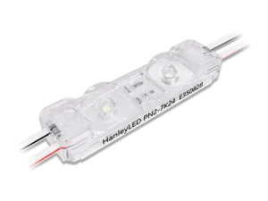 NRG 2 Pro two-lens LED sign module with connecting wires.