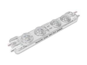 NRG 3 Pro four-lens LED sign module with connecting wires.