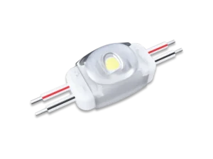 NRG Mini 1 single-lens LED sign module with connecting wires.