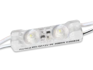 Phoenix 2 two-lens LED sign module with connecting wires.