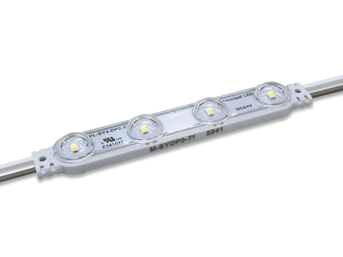 Prism Synergy Mods Gen 1 Deep four-lens LED module with connecting wires.