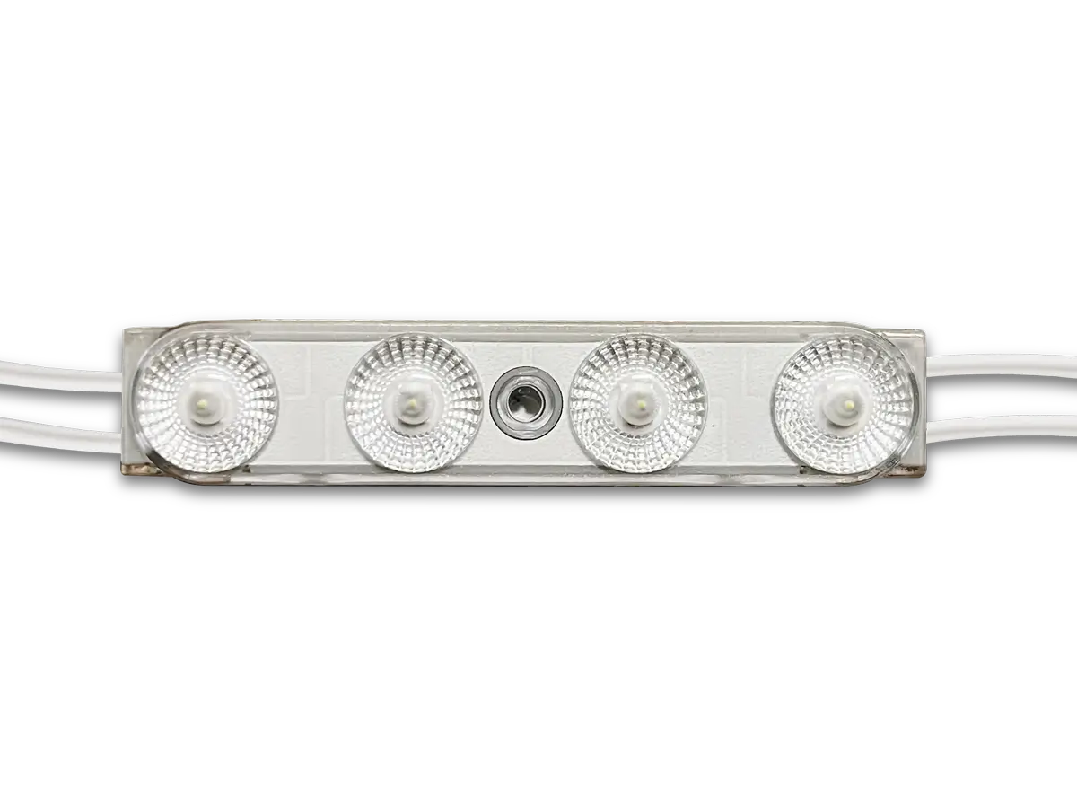 Prism Synergy Mods Gen 2 HO four-lens LED module with connecting wires.
