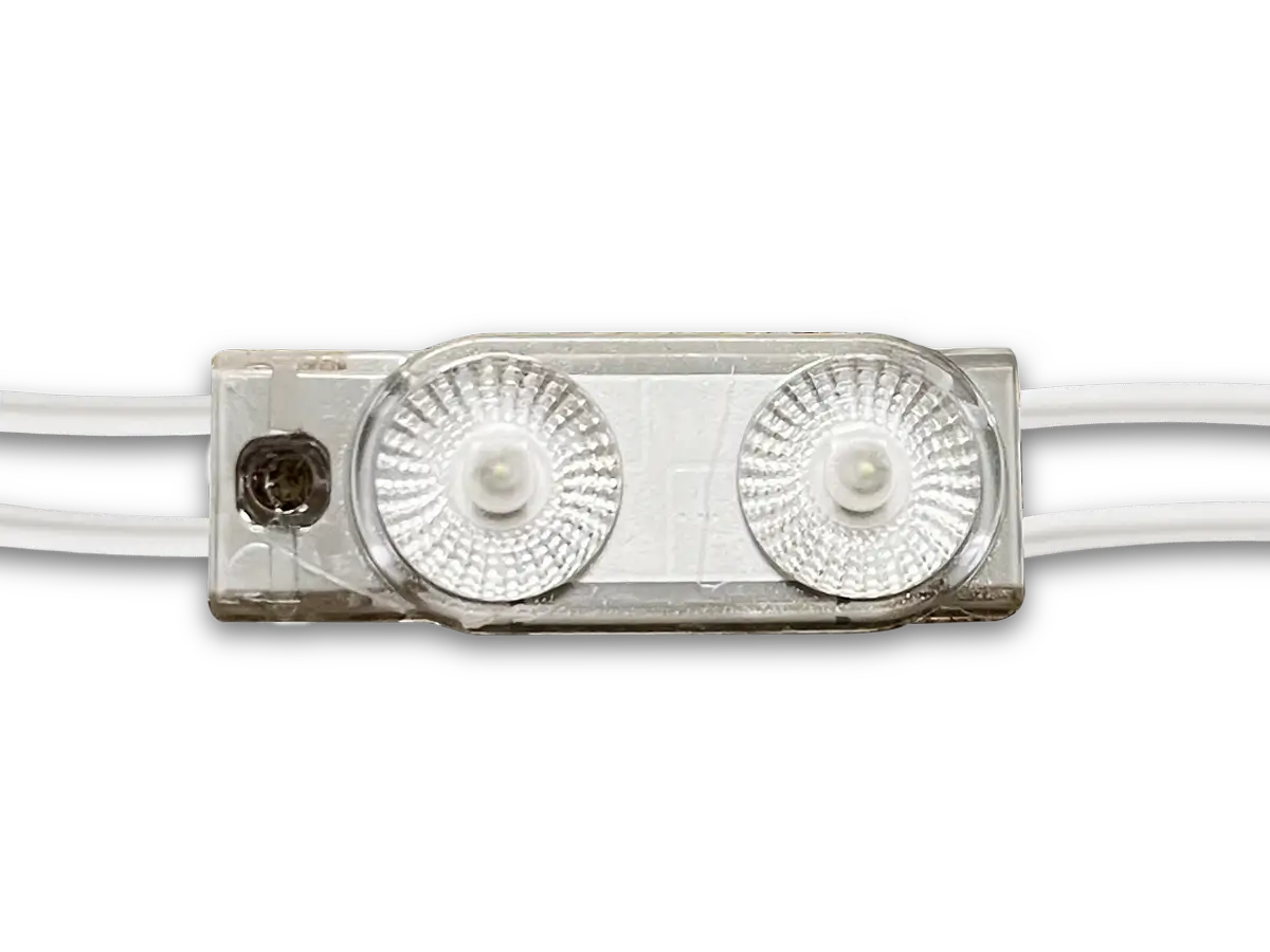 Prism Synergy Mods Gen 2 Spec two-lens LED module with connecting wires.