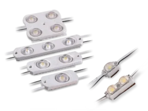 Qwik Mod™ 12V Gen 1 LED modules in multiple sizes and lens configurations.