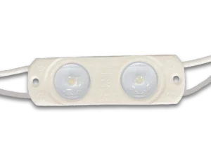 Qwik Mod™ 24V Gen 1 Mod 2 two-lens LED module with connecting wires.