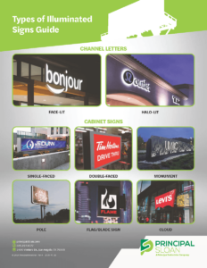 Principal Sloan Types of Illuminated Signs Guide cover image