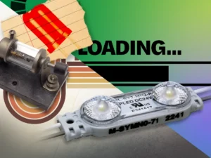 LED module with testing equipment representing modules and systems education.