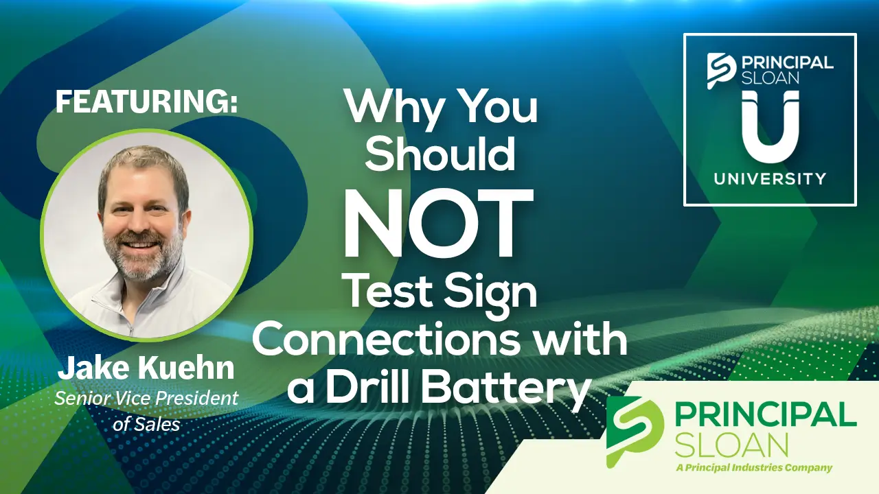 <span style="color: red; font-style: italic; text-transform: uppercase;">New</span> Testing Sign Connections
