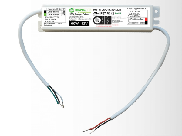Universal Plastic 60W 12VDC Power Supply